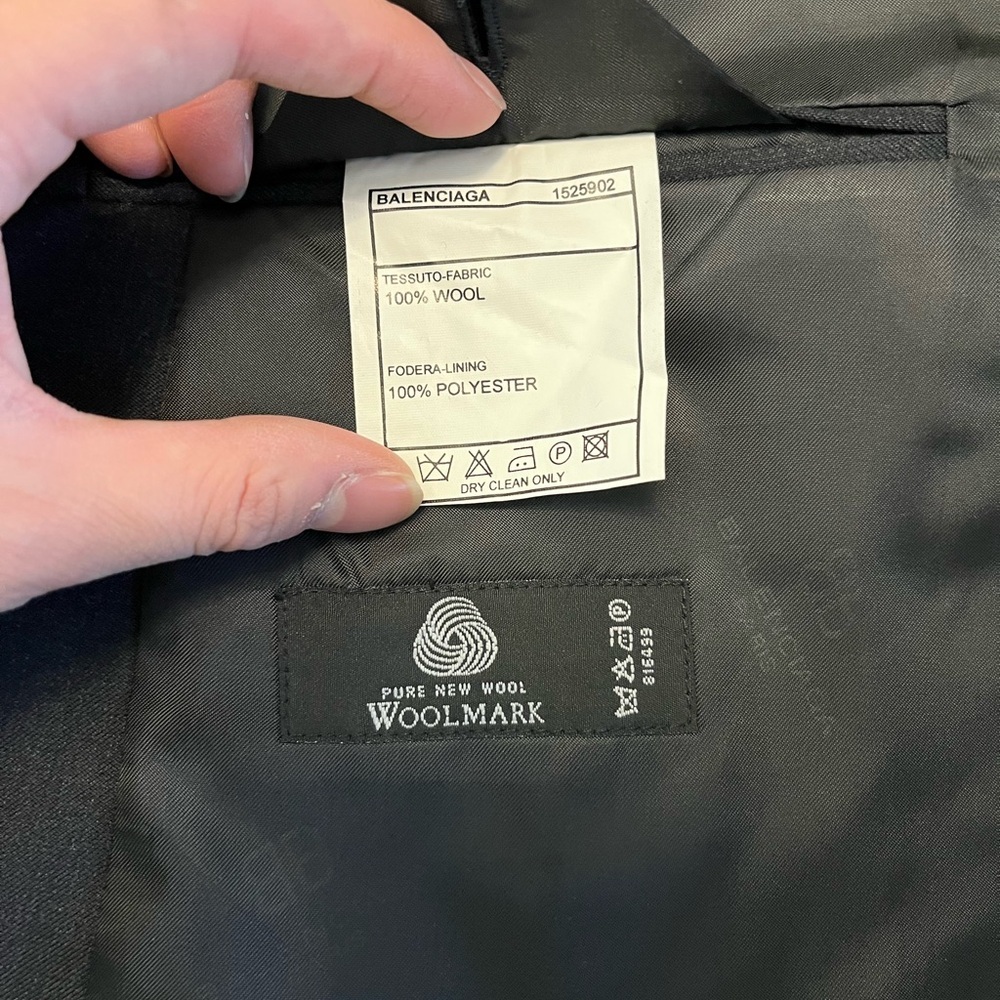 Balenciaga Midnight Black wool suit image 4